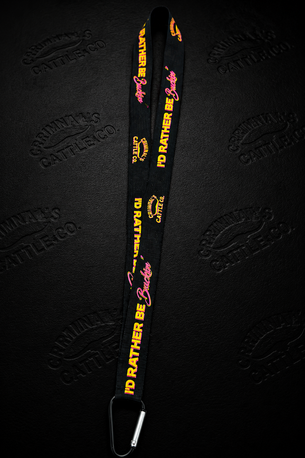 I'd Rather Be BUCKIN' Lanyard