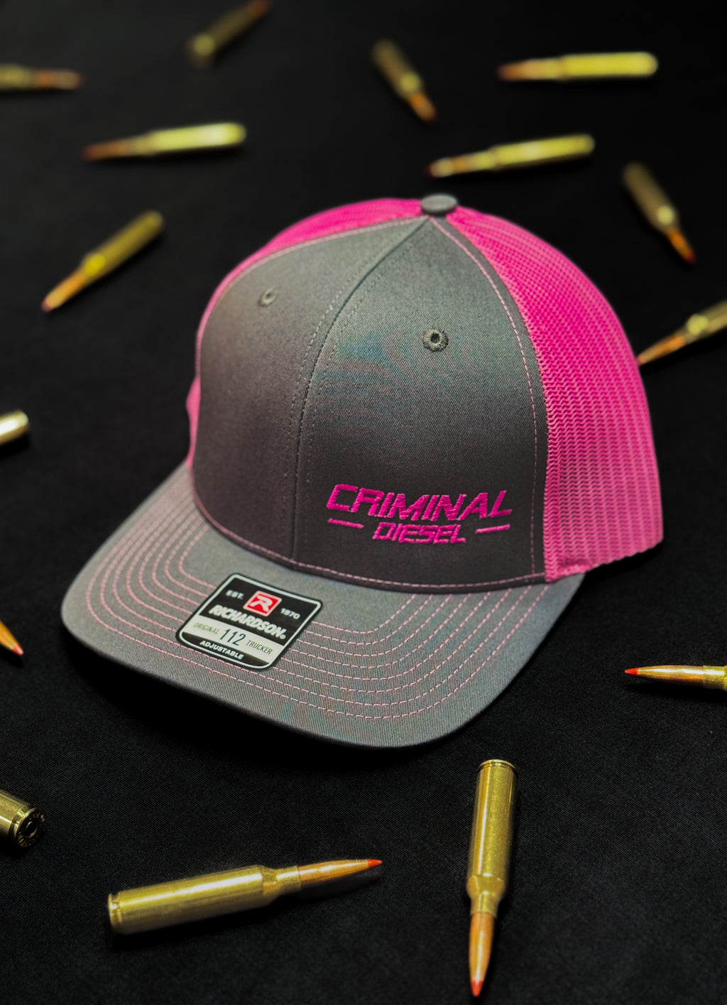 Grey/Highlighter Pink "Criminal Diesel" Richardson 112