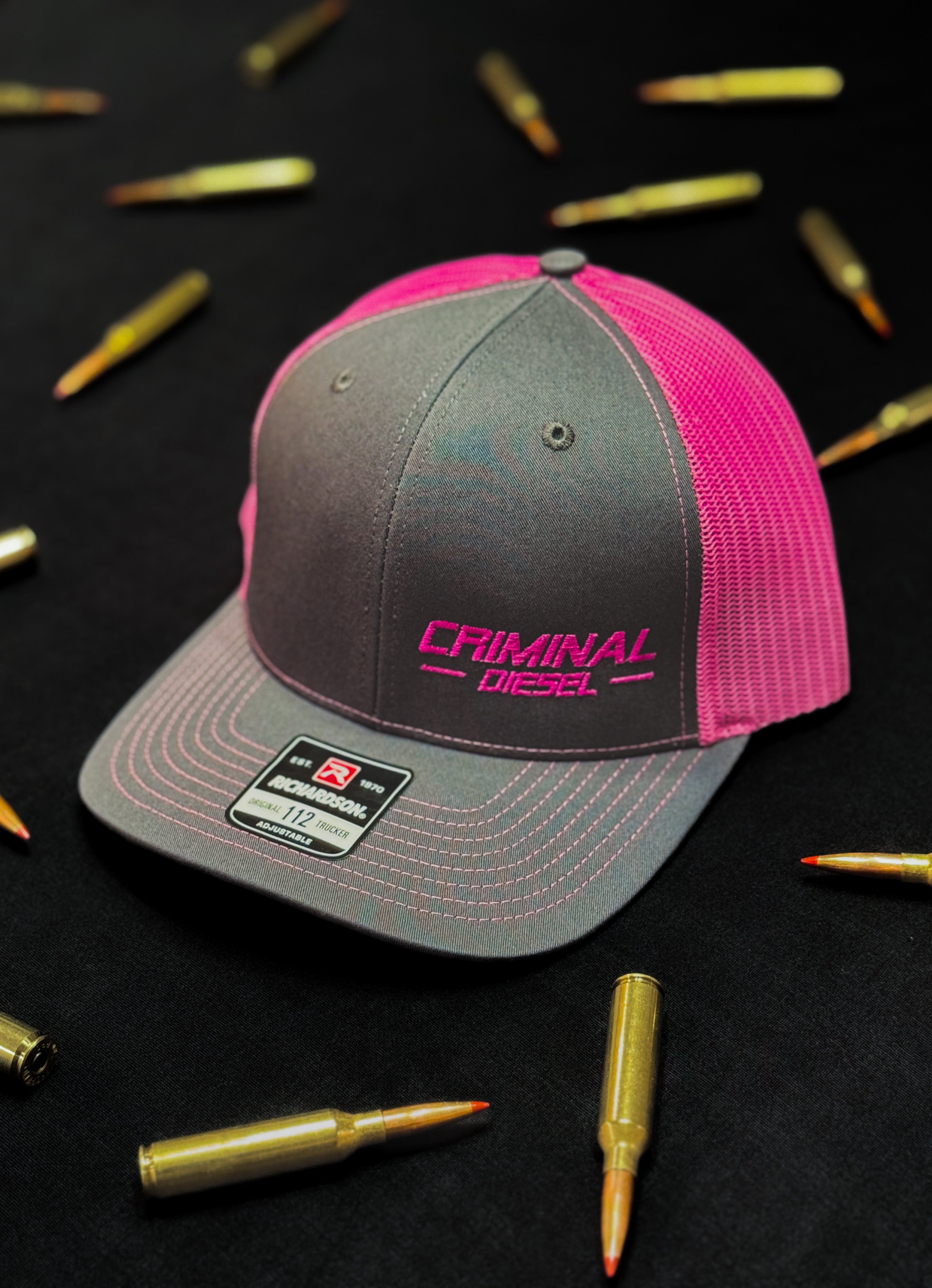 Grey/Highlighter Pink "Criminal Diesel" Richardson 112