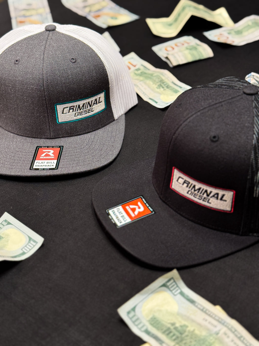 Richardson 511 Flat-Brim Grey/White