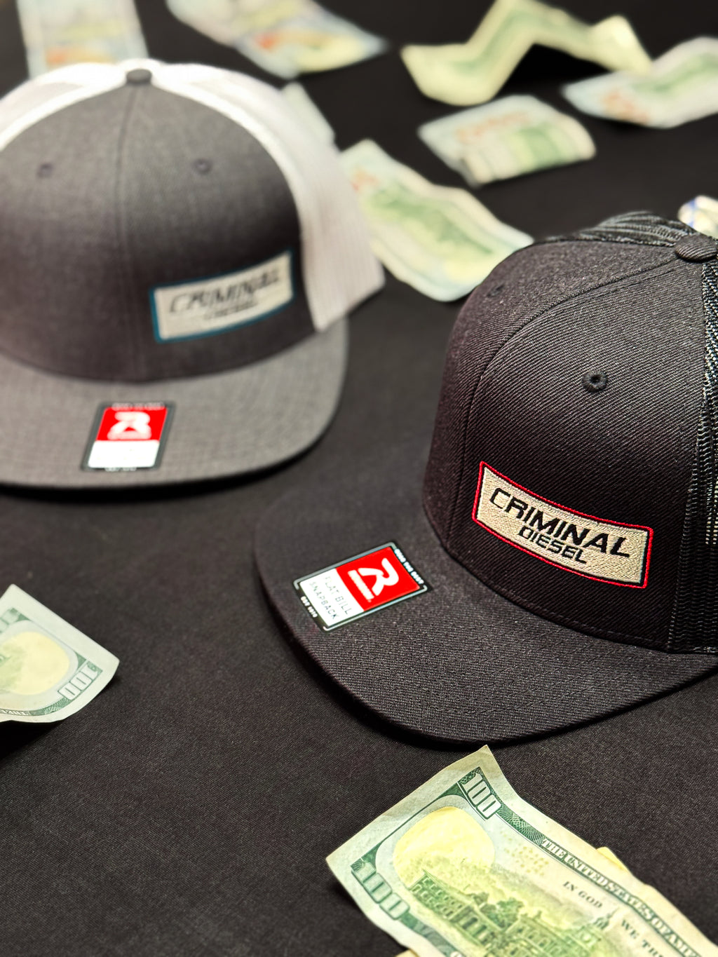 Richardson 511 Flat-Brim Black/Black