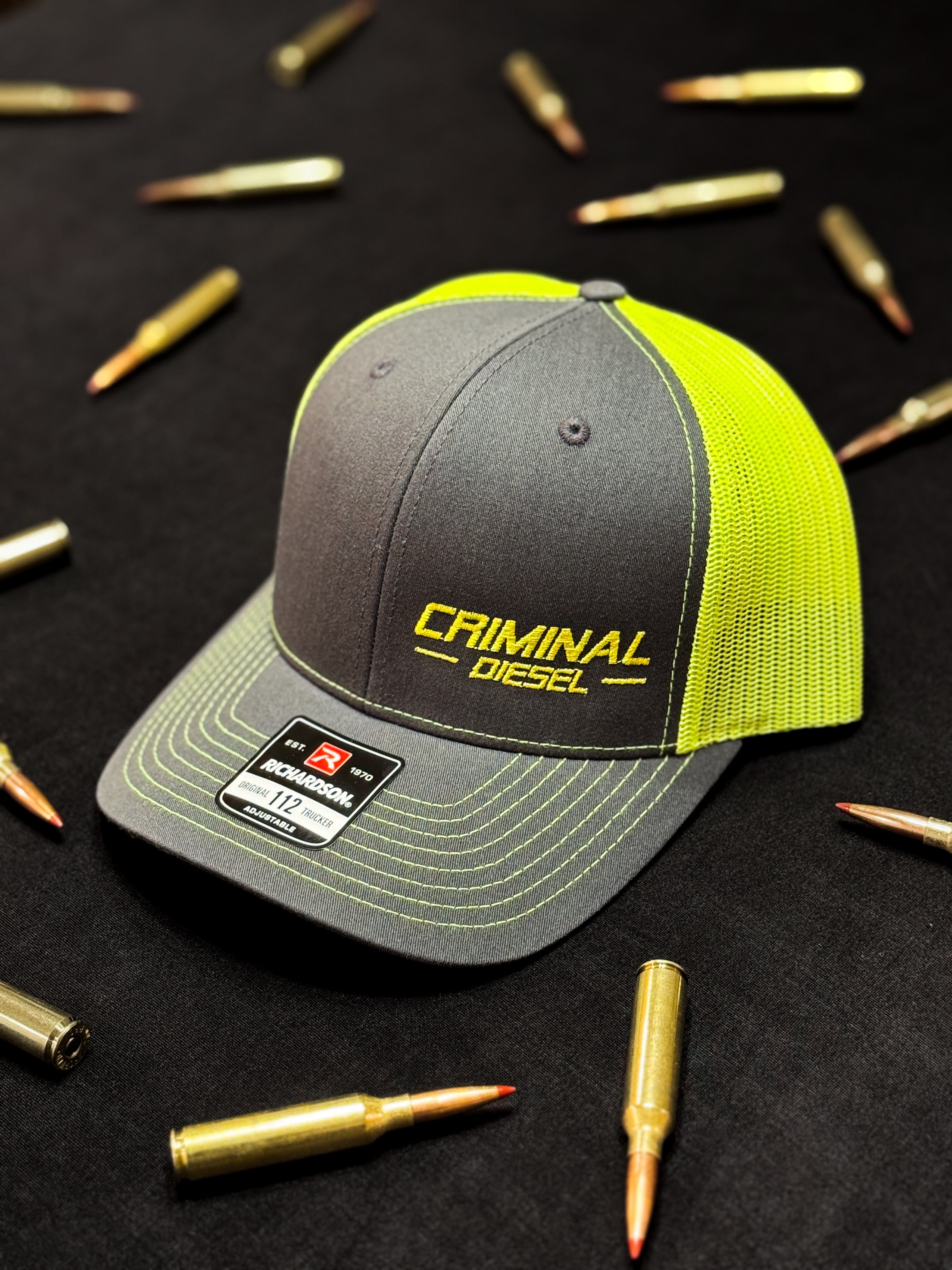 Grey/Highlighter Yellow "Criminal Diesel" Richardson 112
