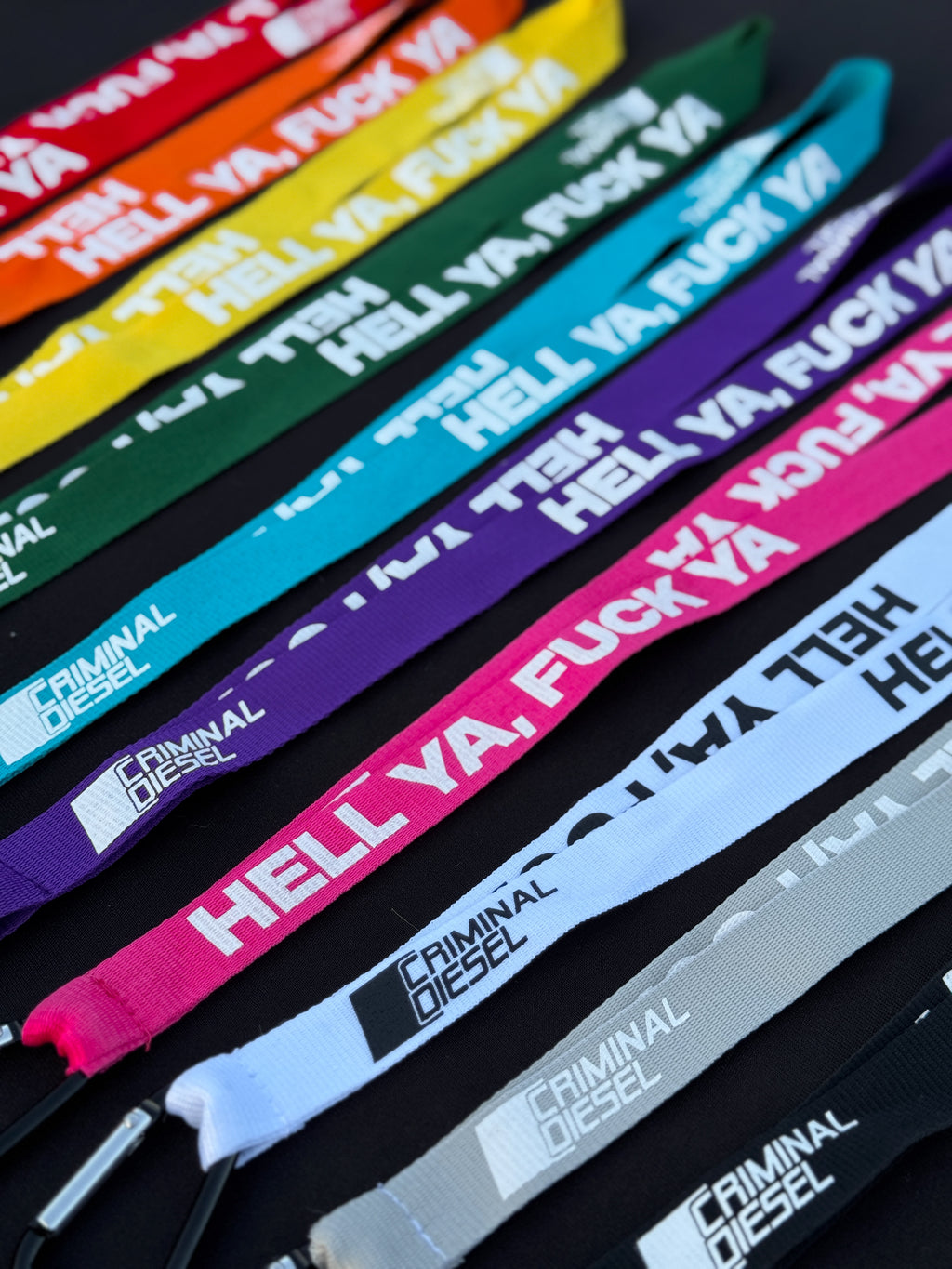 "HELL YA F*CK YA" Lanyard