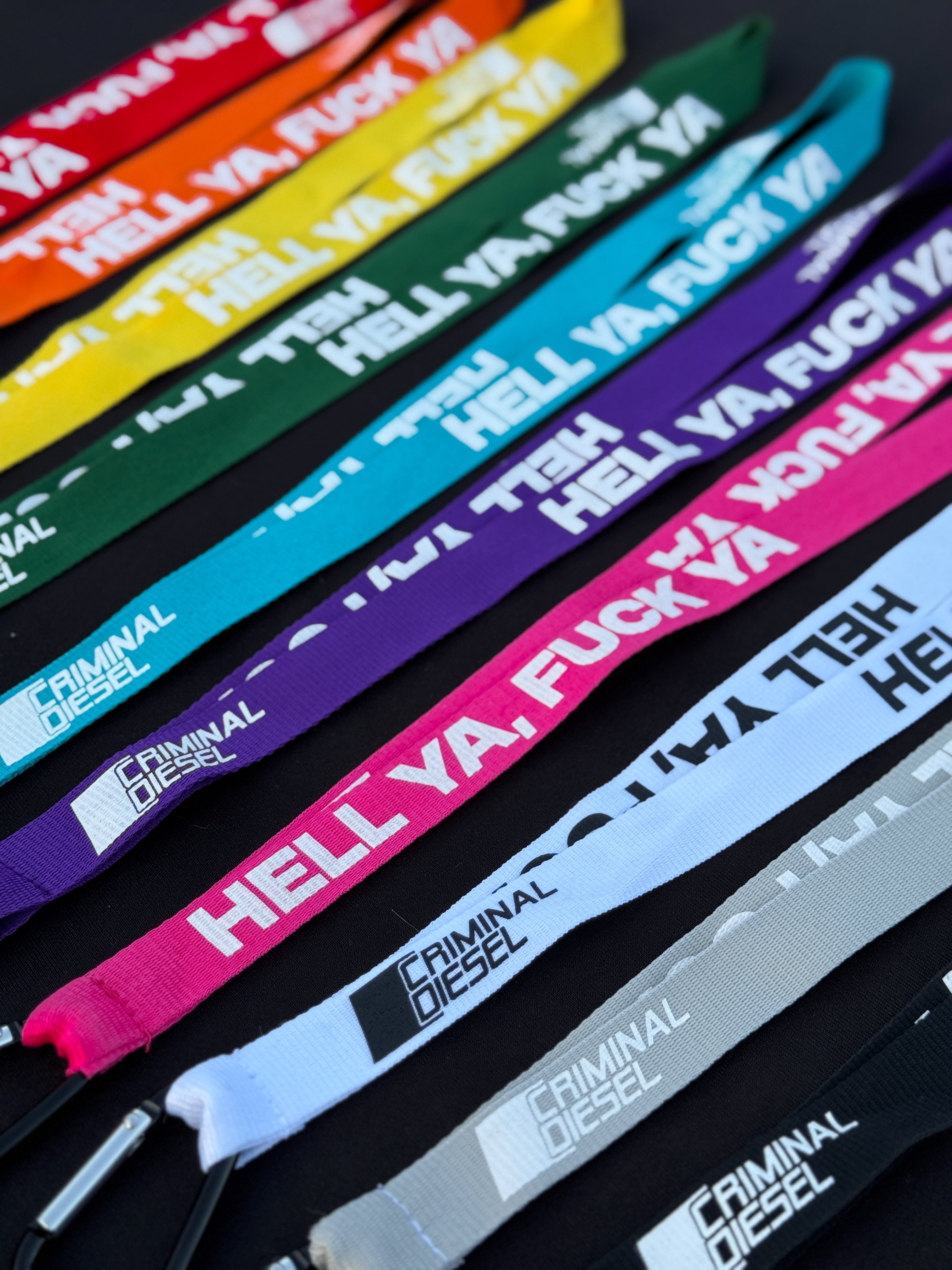 "HELL YA F*CK YA" Lanyard