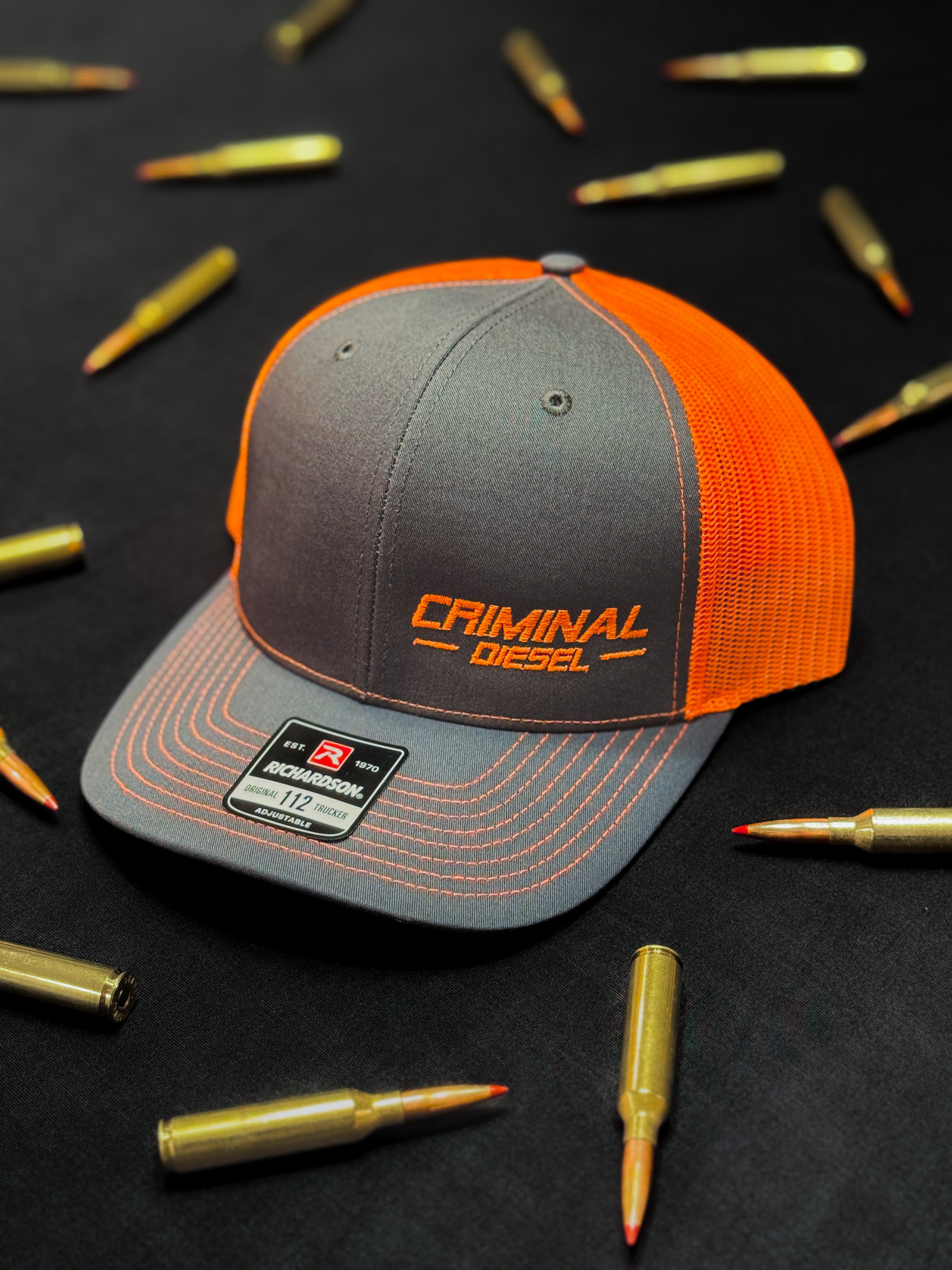 Grey/Highlighter Orange "Criminal Diesel" Richardson 112