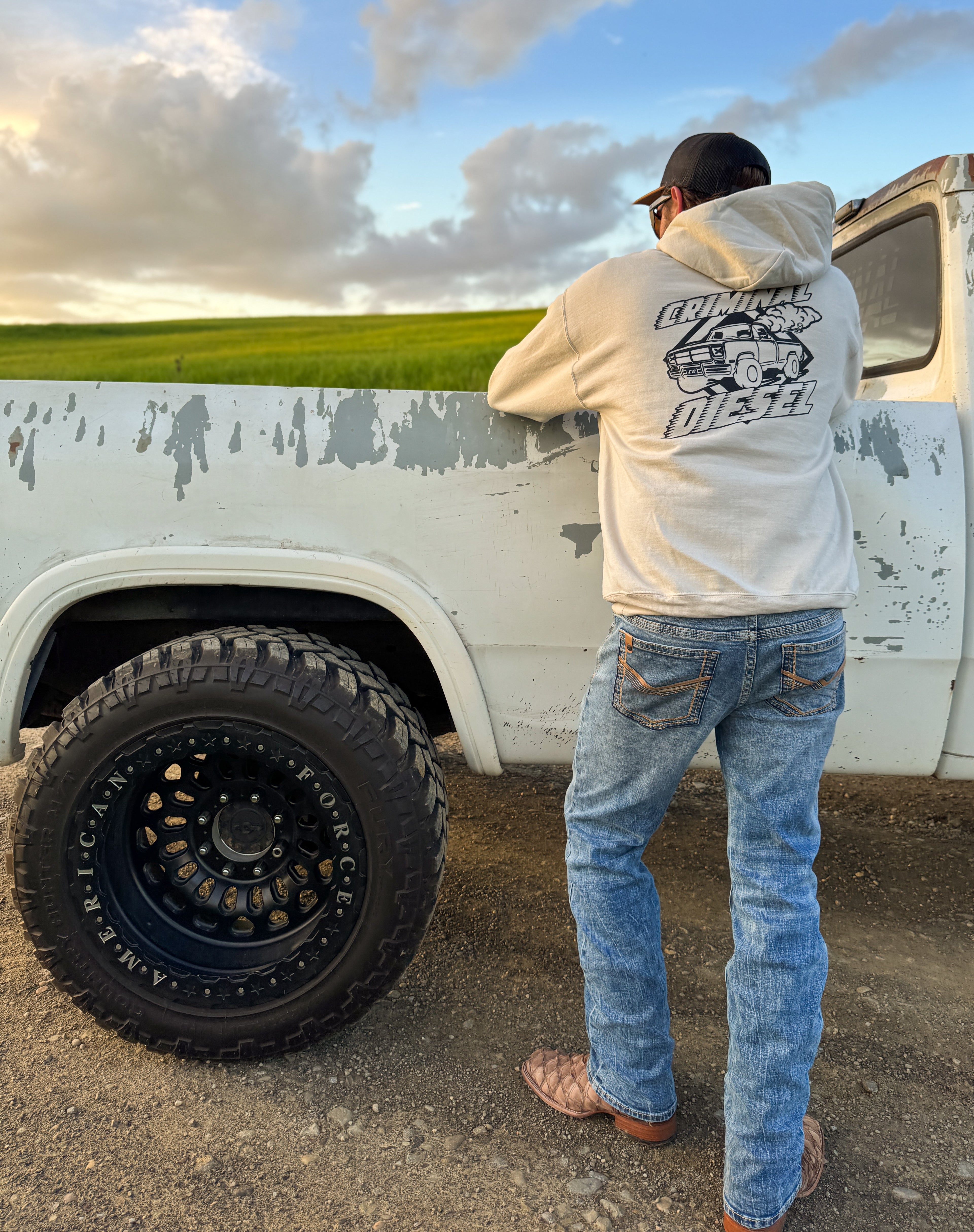 Old School SPEED Hoodie -Tan