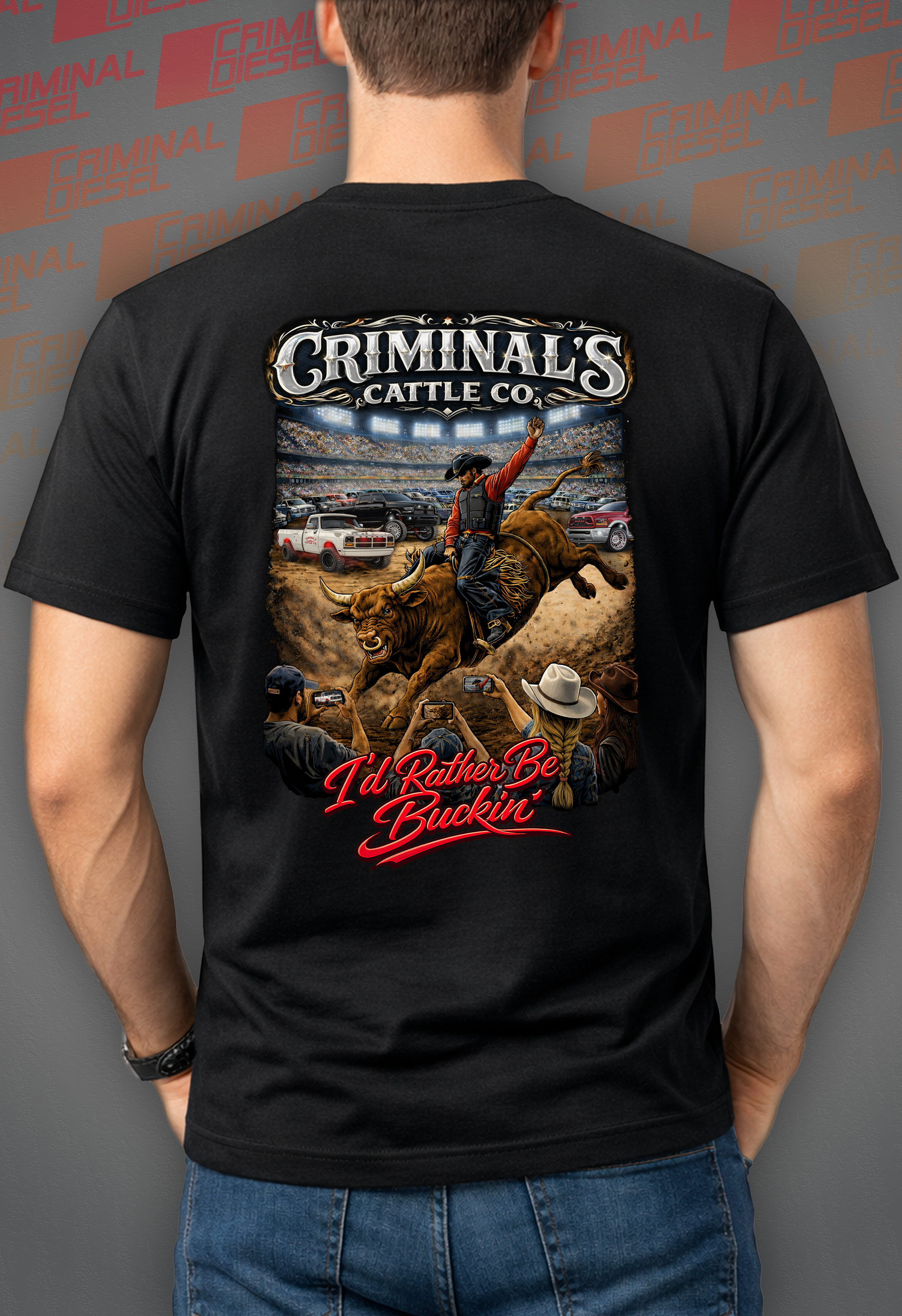 "I'd Rather be BUCKIN" T-Shirt
