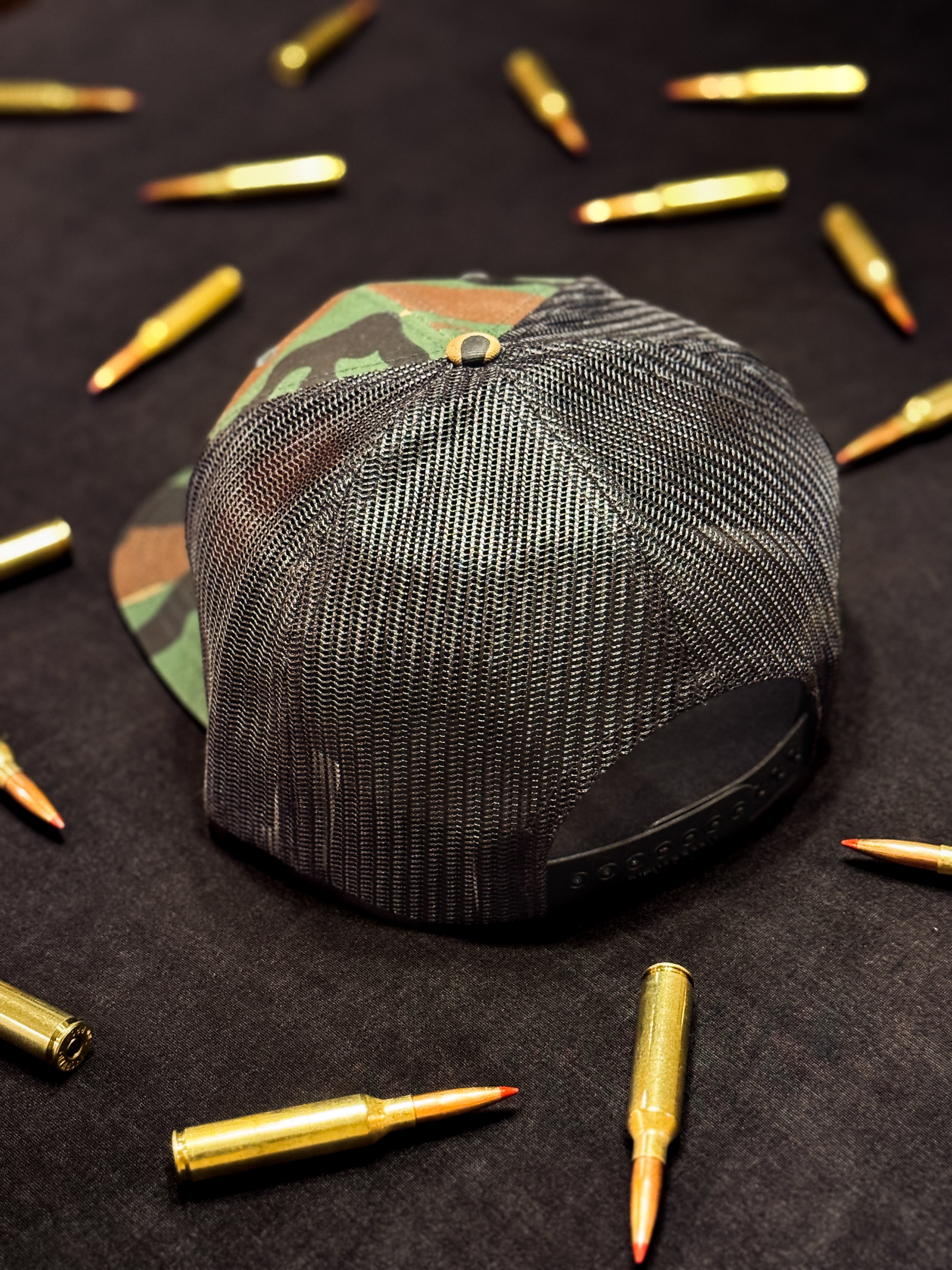 Richardson 511 Flat-Brim Camo/Black