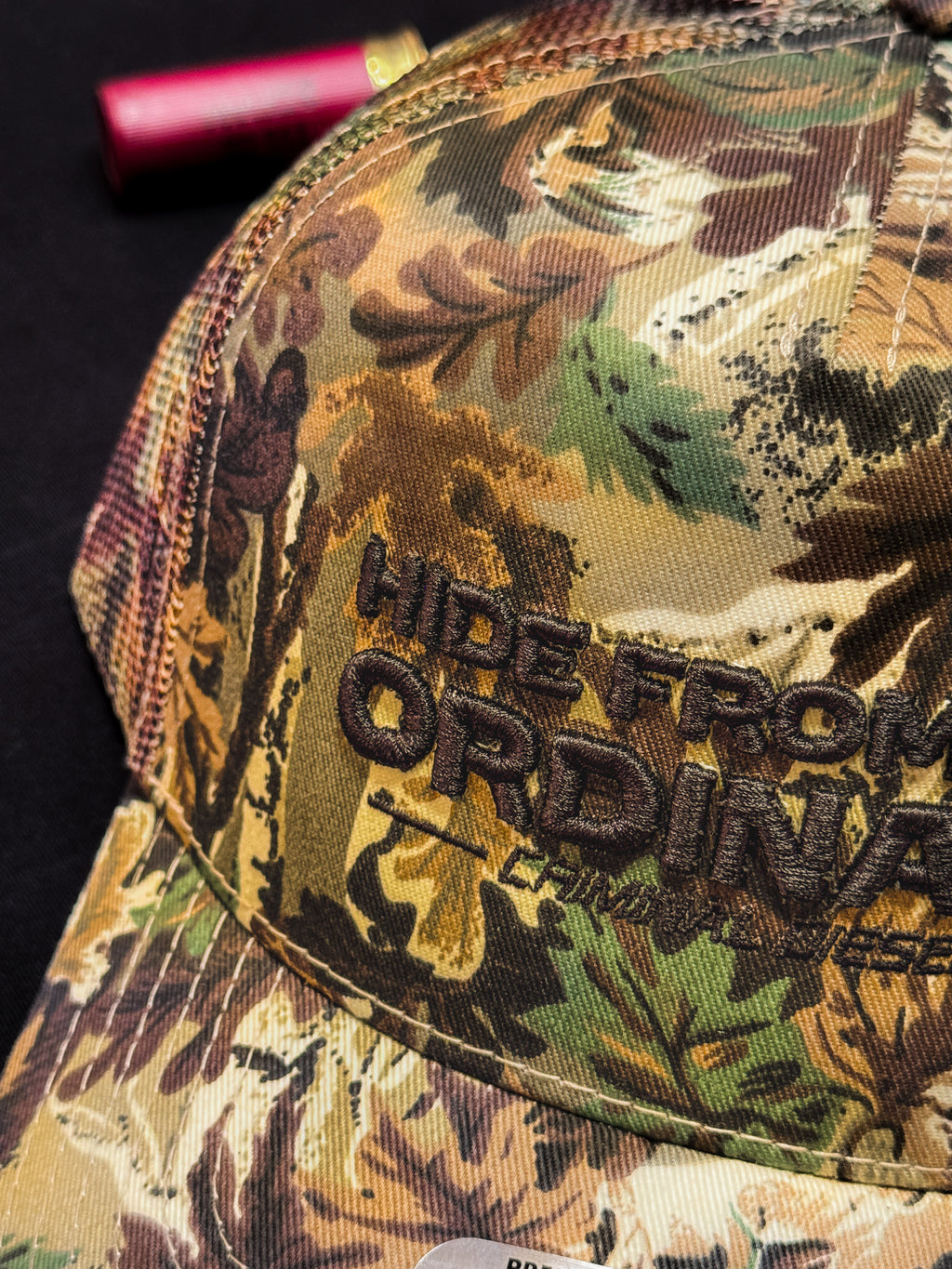 -HIDE FROM THE ORDINARY- "Signature" 5-Panel Camo Hat #2