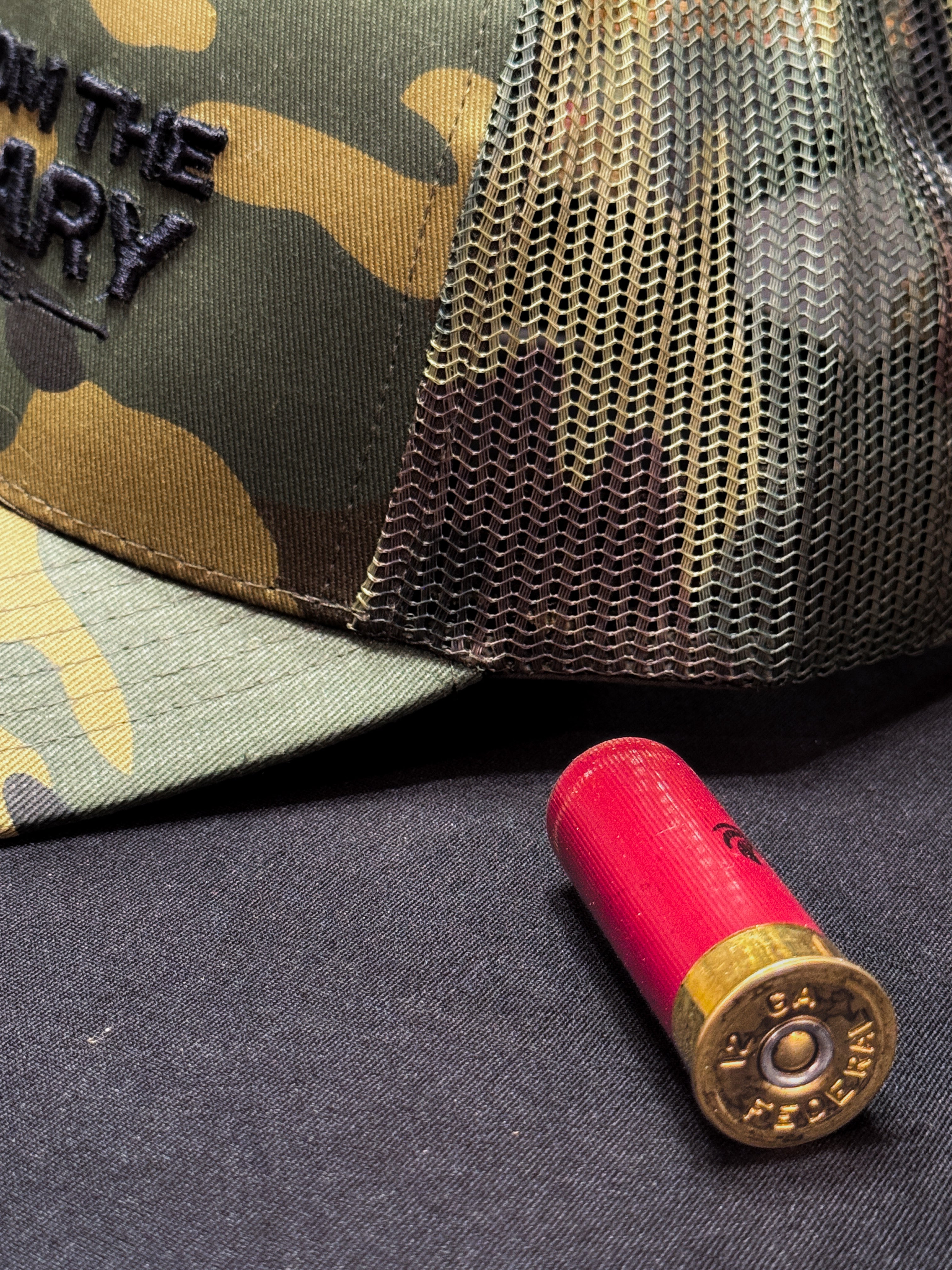 -HIDE FROM THE ORDINARY- "Signature" 5-Panel Camo Hat #1