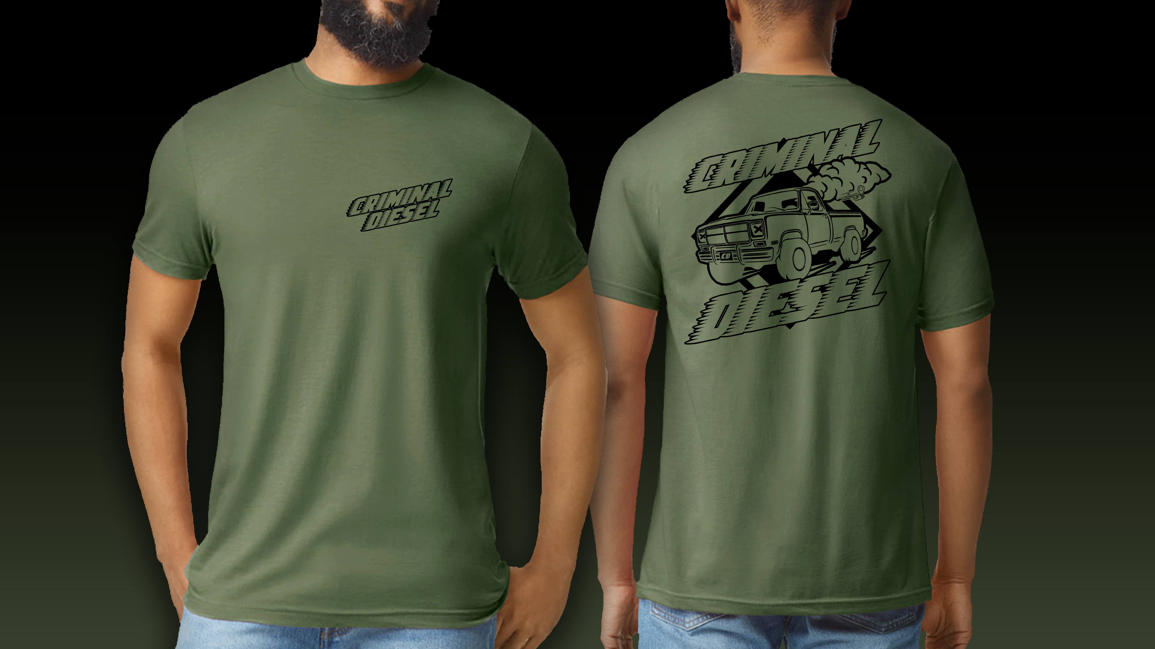 Old School Speed T-Shirt - Army