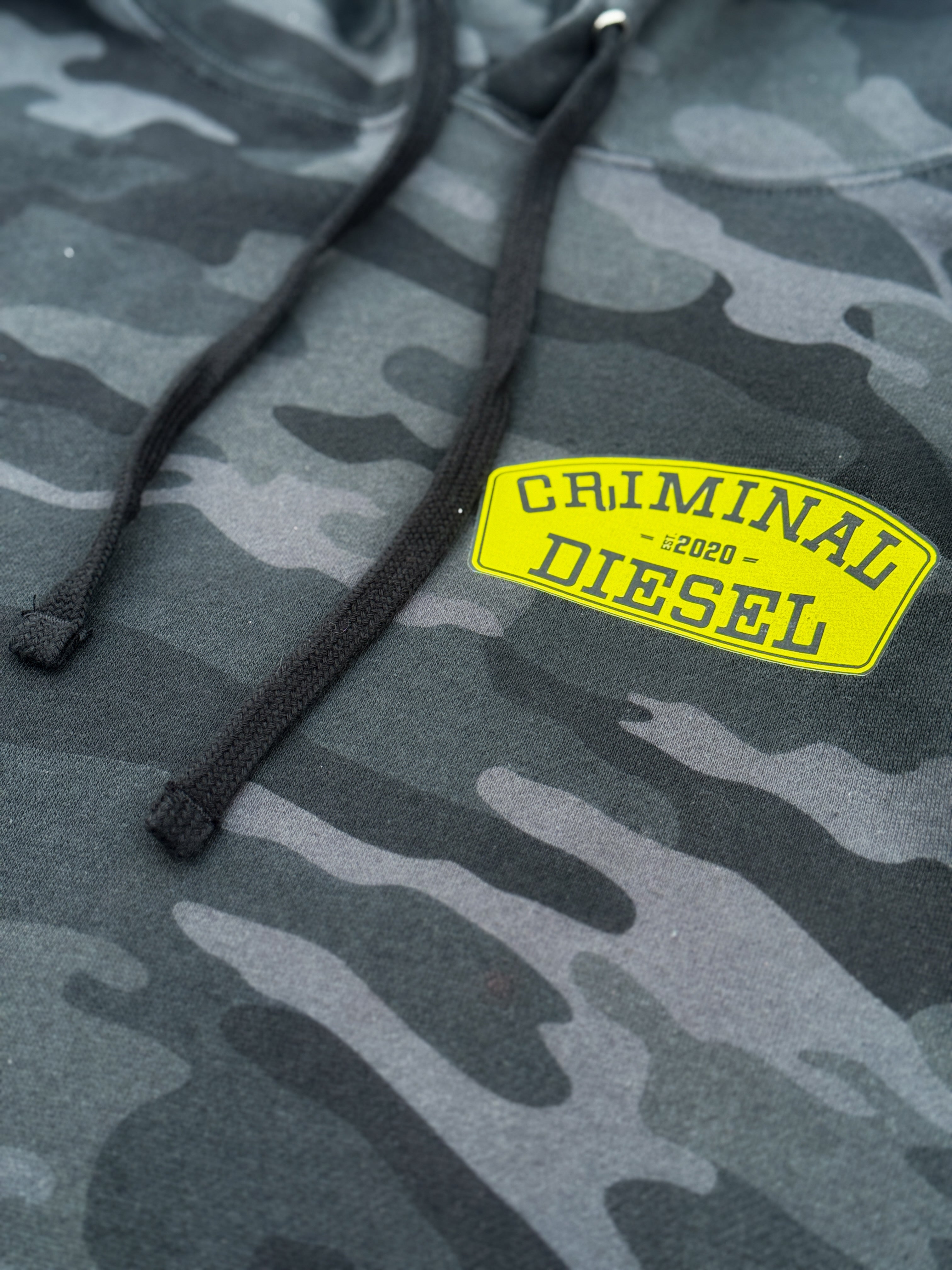 -HIDE FROM THE ORDINARY- "Elite" Black Camo Heavy-Weight Hoodie