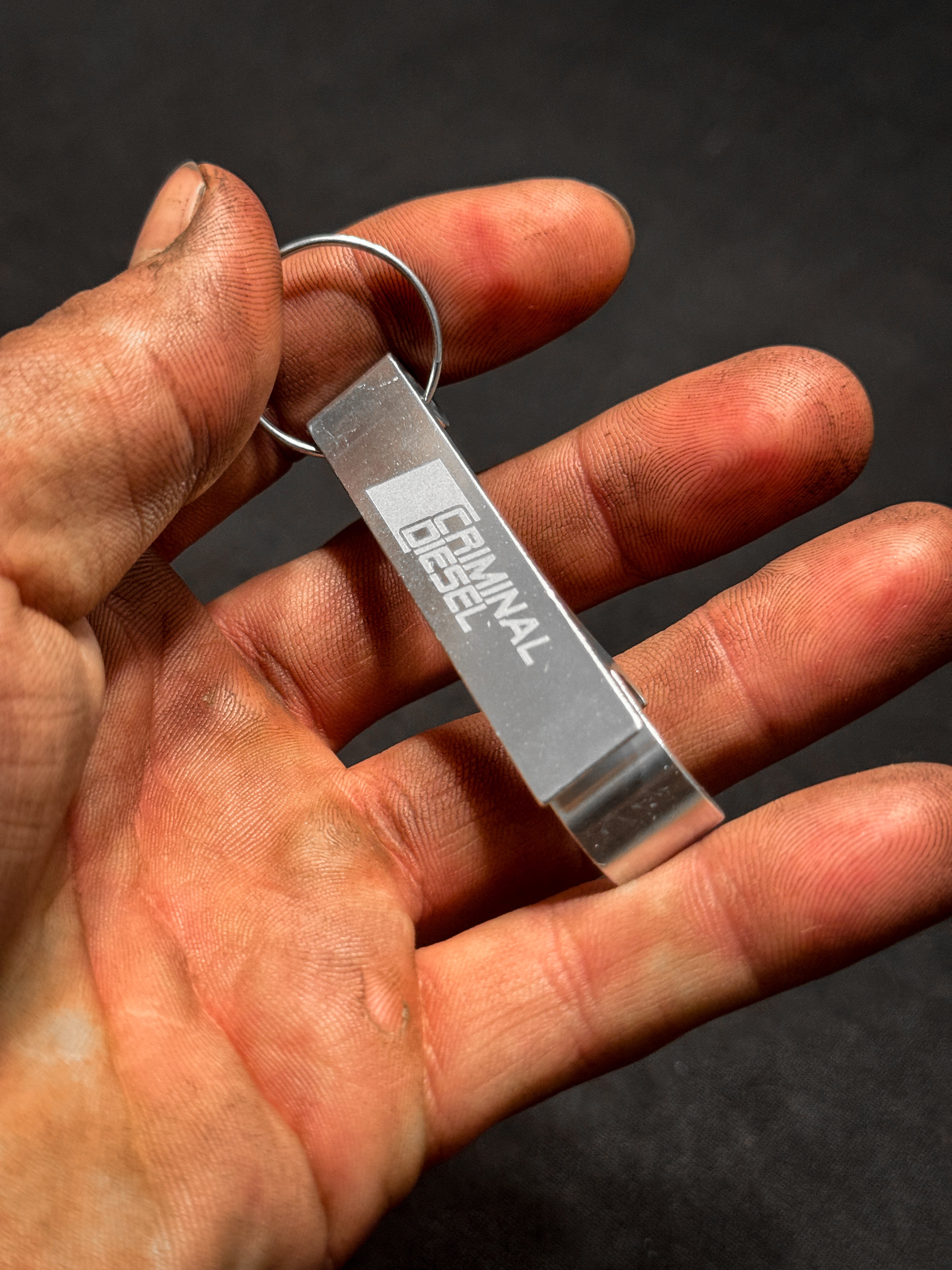 "Criminal Diesel" Bottle Opener Keychain