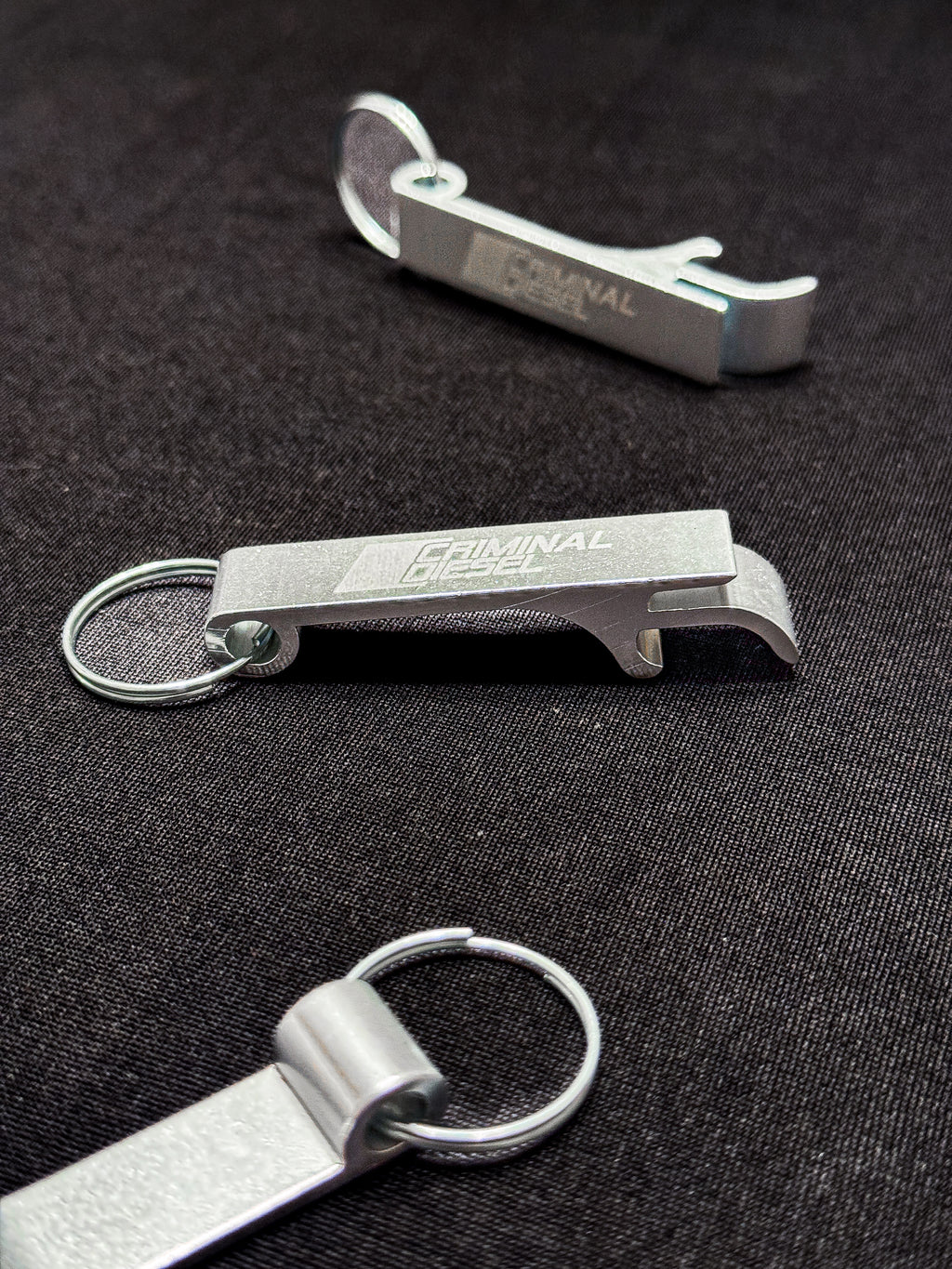 "Criminal Diesel" Bottle Opener Keychain