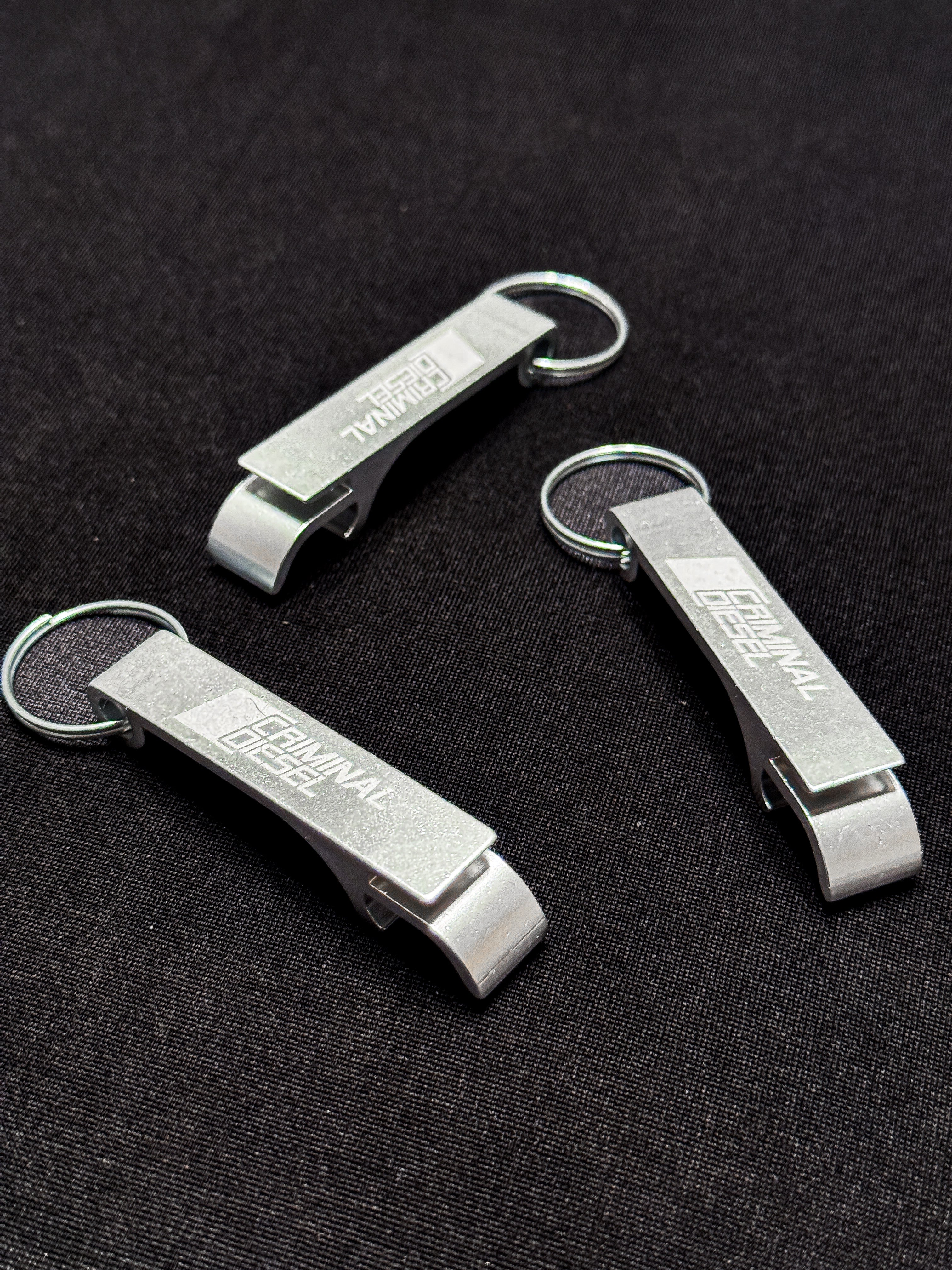 "Criminal Diesel" Bottle Opener Keychain