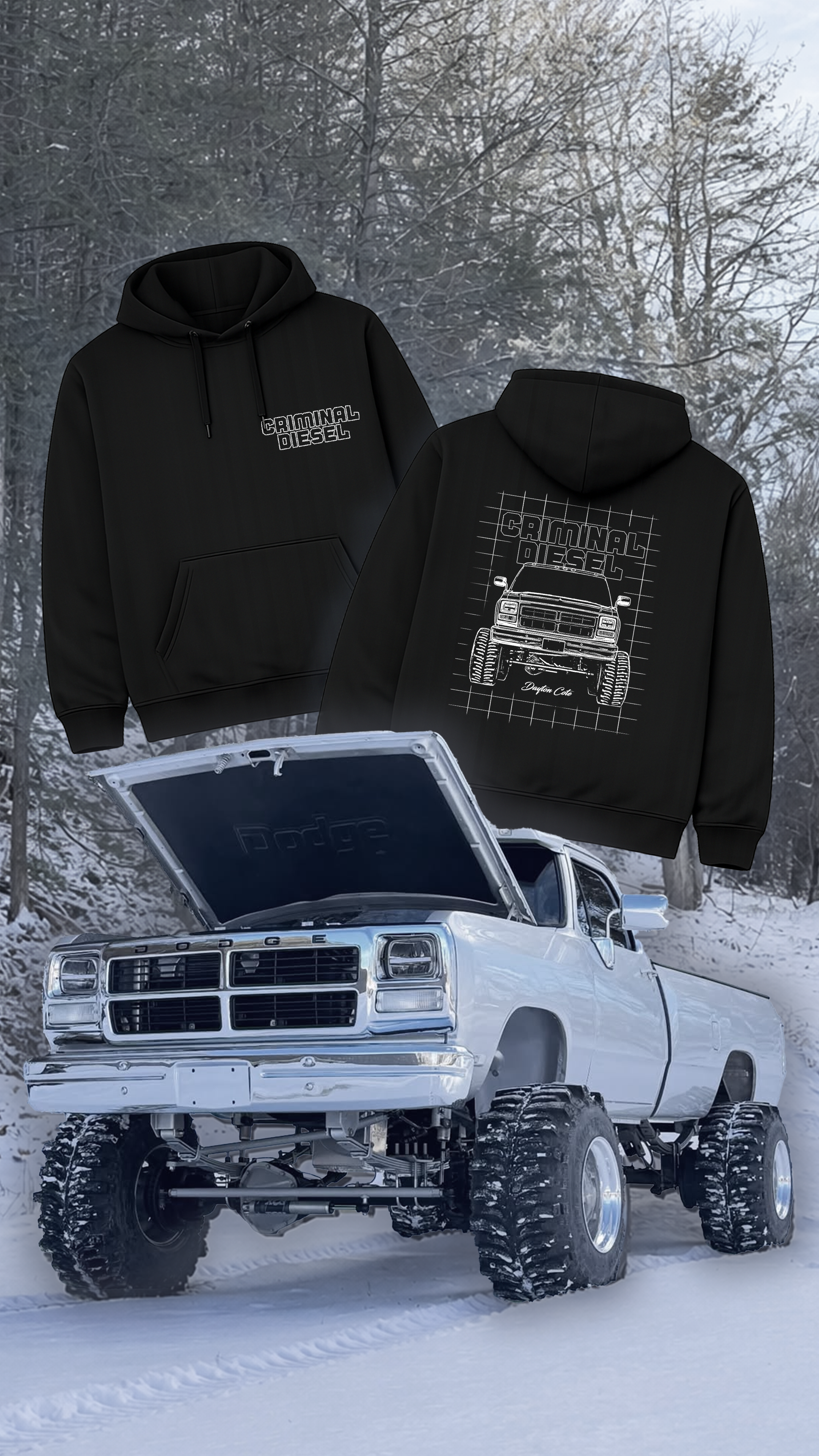 "1G BluePrint' Dayton Cote Hoodie