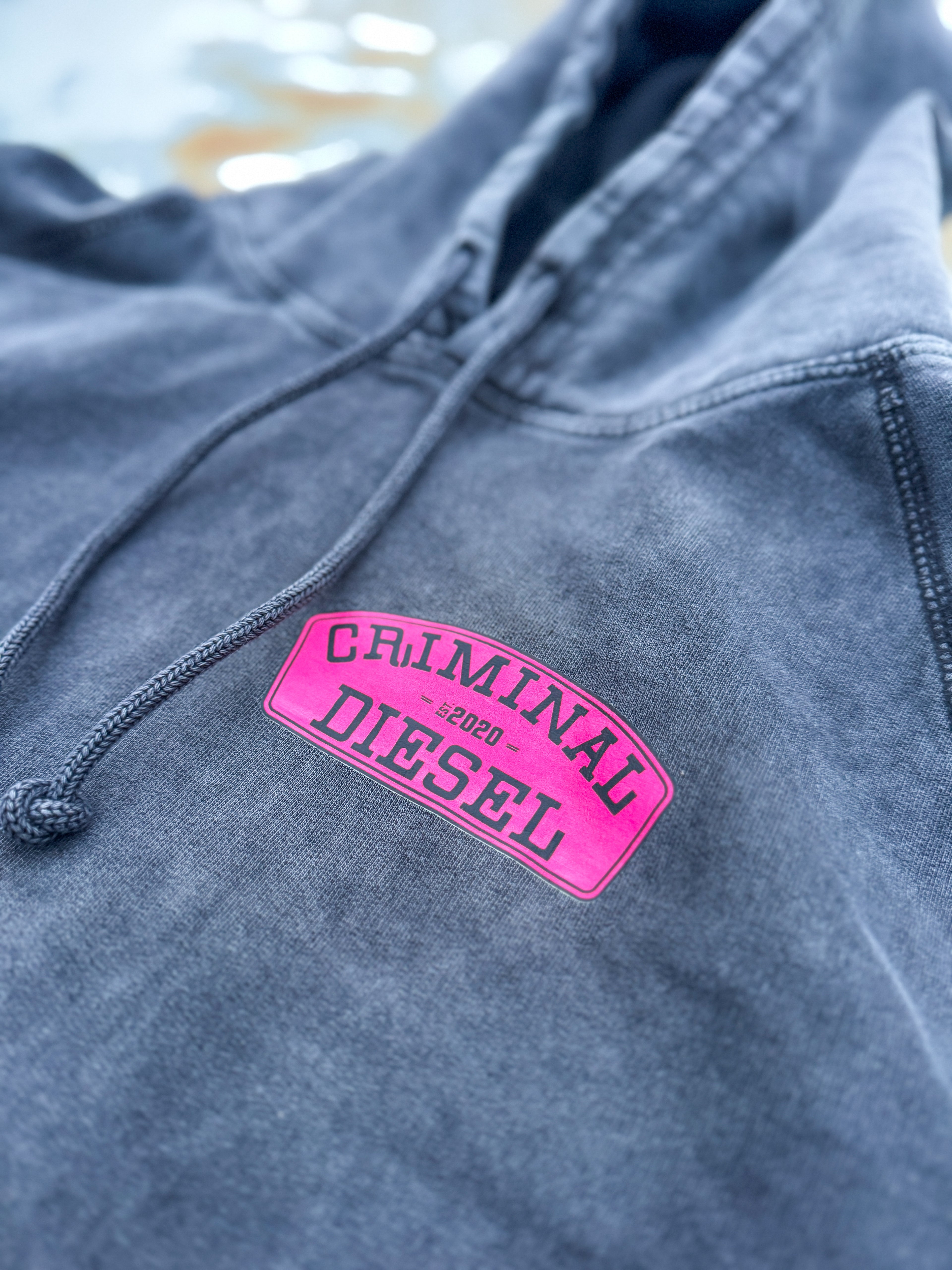 -HIDE FROM THE ORDINARY- Distressed Mid-Weight Hoodie